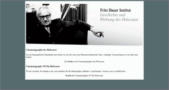 Desktop Screenshot of cine-holocaust.de